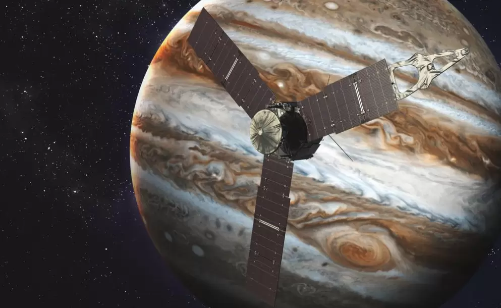 La sonda Juno ya est orbitando Jpiter