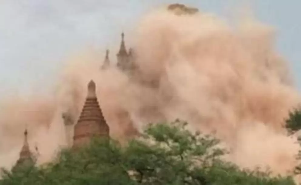 Reportan 3 muertos y varios templos destruidos por terremoto de 6,8 en Myanmar