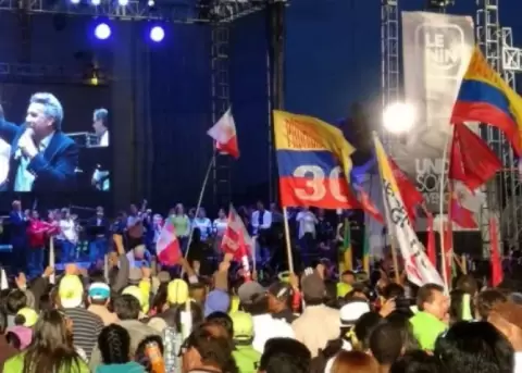 Lenin Moreno fue recibido como virtual candidato a la Presidencia por AP