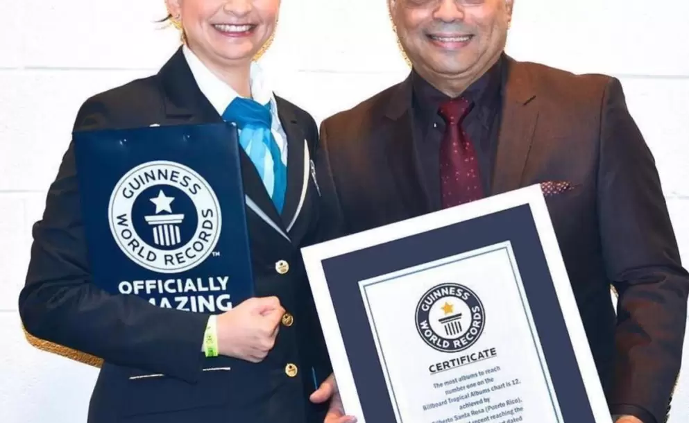 Gilberto Santa Rosa entra al libro de los Rcord Guinness