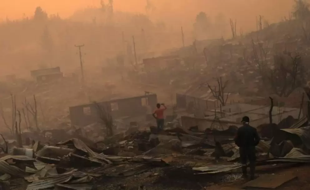 Estado de emergencia en Chile ante los peores incendios de su historia