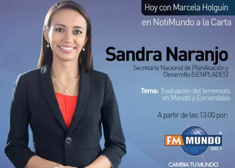 Sandra Naranjo ser Vicepresidenta del Ecuador hasta el 20 de febrero de 2017