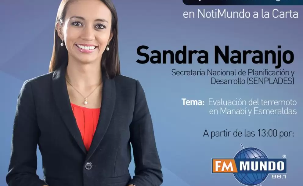 Sandra Naranjo ser Vicepresidenta del Ecuador hasta el 20 de febrero de 2017