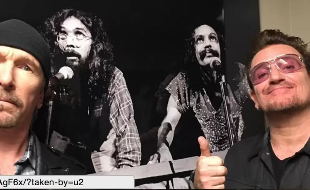 U2 toca un viejo tema de 'The Joshua Tree' con Eddie Vedder