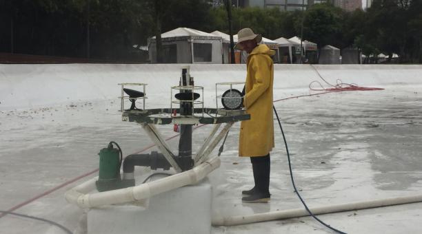 La laguna del parque La Carolina fue vaciada por mantenimiento - Notimundo