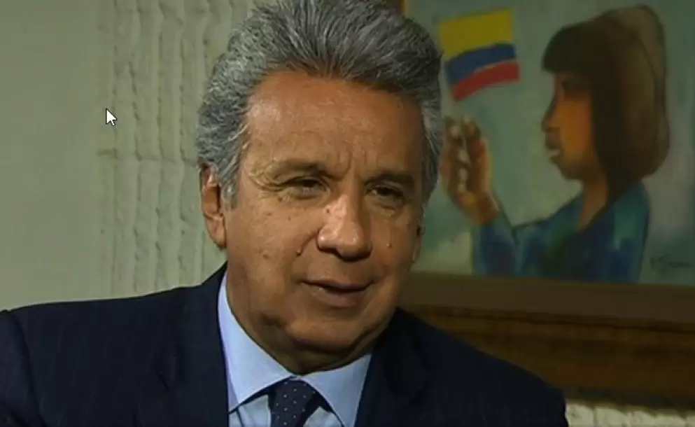 Lenn Moreno se estrena en Guayaquil con el alcalde Nebot