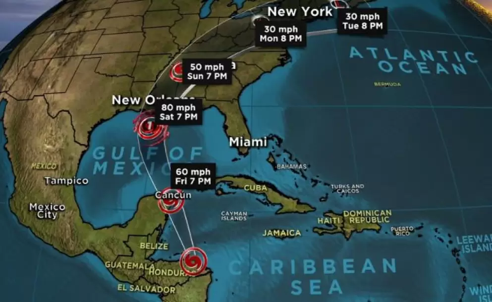 Huracán Nate se acerca a EE.UU. tras sembrar muerte en Centroamérica