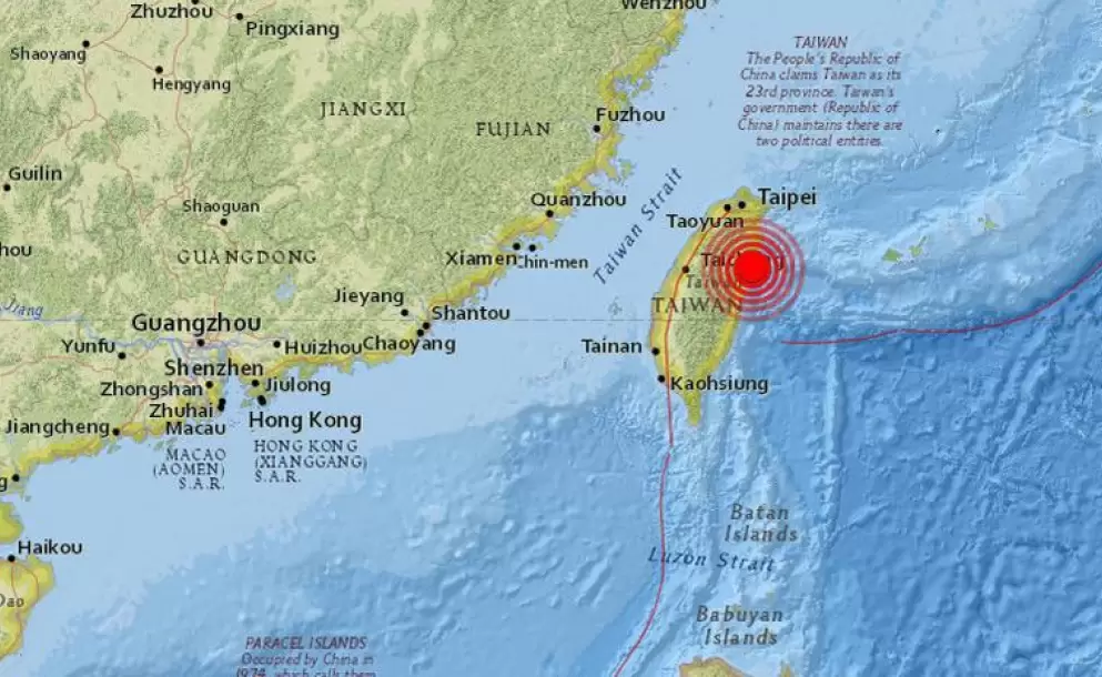 Un sismo de 6,4 se produce en Taiwn