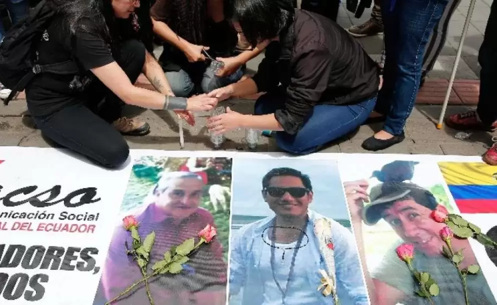 Familiares y amigos de equipo de prensa asesinado anuncian marcha en Quito