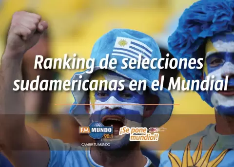 Ranking de selecciones sudamericanas en el Mundial