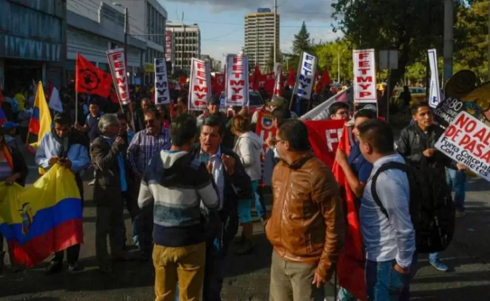 FUT se moviliz en Quito contra las medidas econmicas