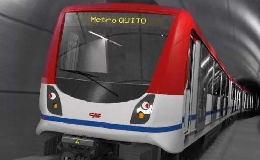 Llega a Ecuador el primero de los 18 trenes del metro de Quito