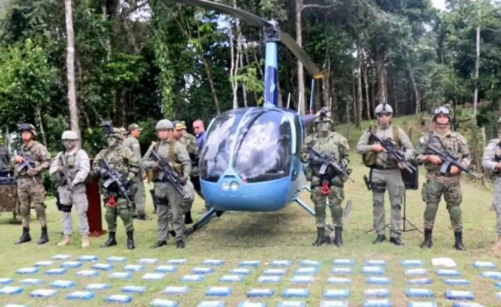 Narcohelicóptero fue decomisado por autoridades colombianas y panameñas