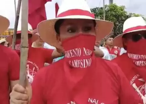 Personas identificadas con el Movimiento Campesino Nacional convocan a paro