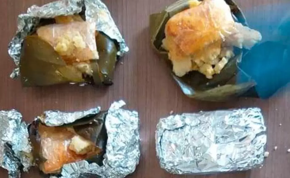 Pasajero intent llevar tamales con droga desde Guayaquil