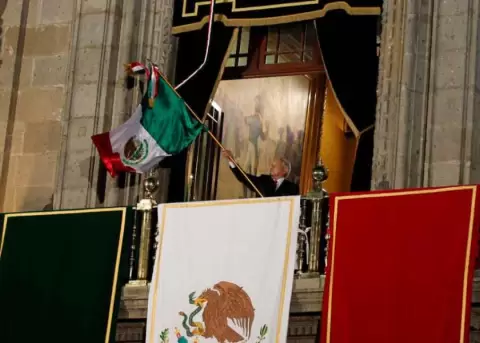 Lpez Obrador da su primer Grito de Independencia como presidente de Mxico