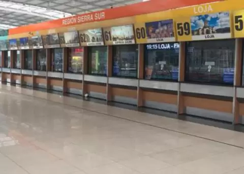 La boletera de la Terminal Quitumbe permanecen cerradas