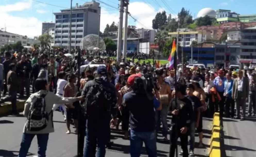 La Conaie y Roldn rechazan vandalismo en manifestaciones