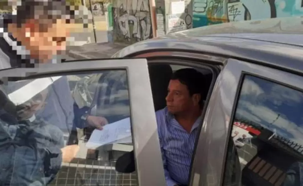 Jorge Caldern, dirigente de Fedotaxis, fue detenido por la Polica
