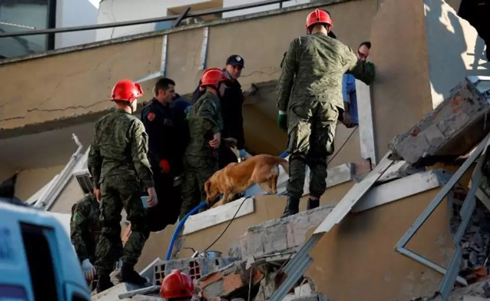 Terremoto en Albania deja al menos 13 fallecidos y 600 heridos