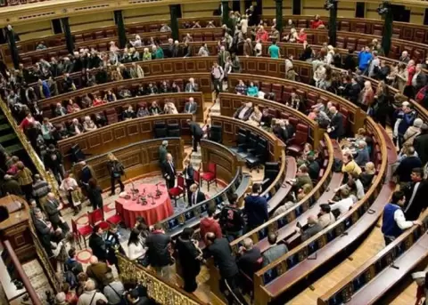 Congreso espaol rechaz 'legitimidad' de Guaid