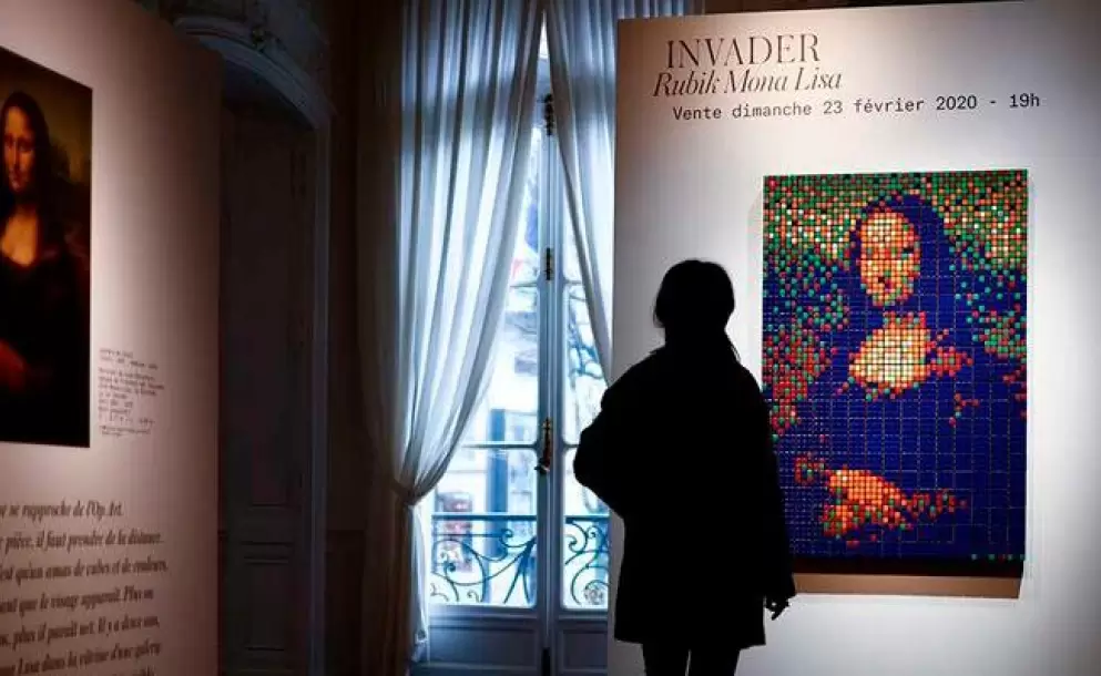 Una Mona Lisa de Rubik se subastará en París