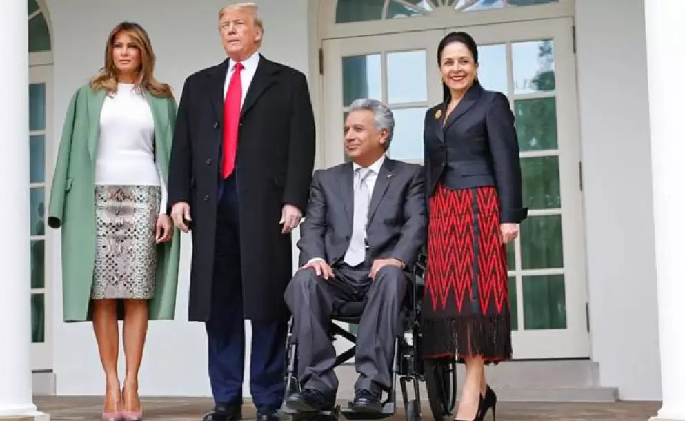 Lenn Moreno se rene con Donald Trump en la Casa Blanca