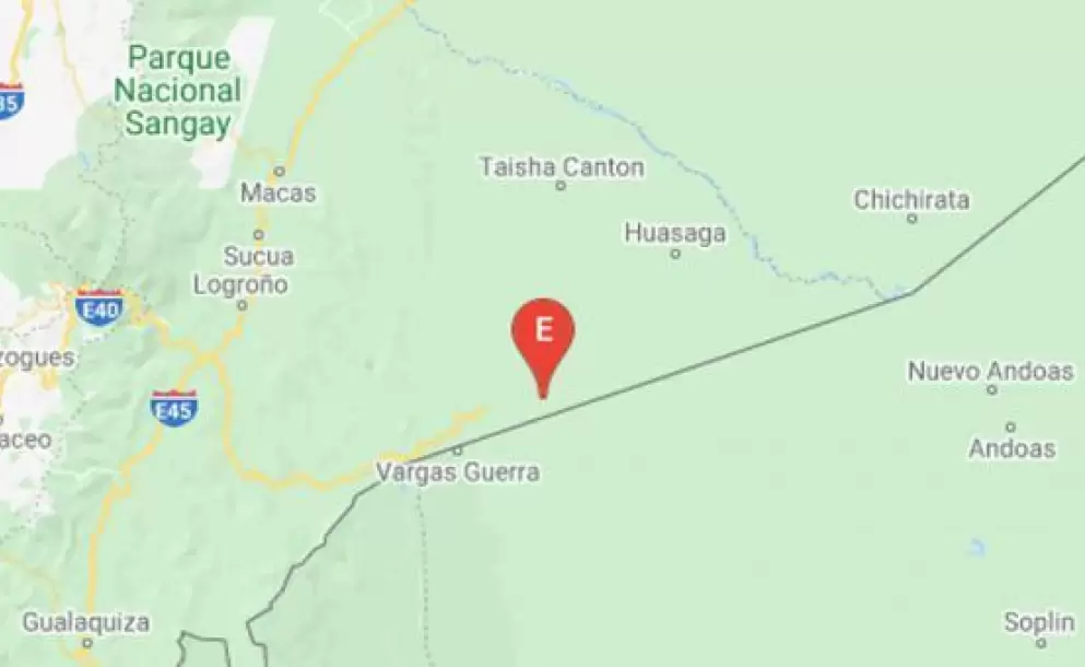 Registran diez temblores de entre 3.24 y 4.60 grados en Amazona de Ecuador
