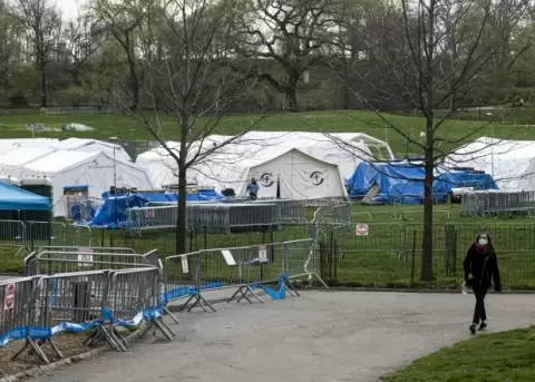 Hospital del Central Park cerrar ante cada en los casos de covid-19 en Nueva York