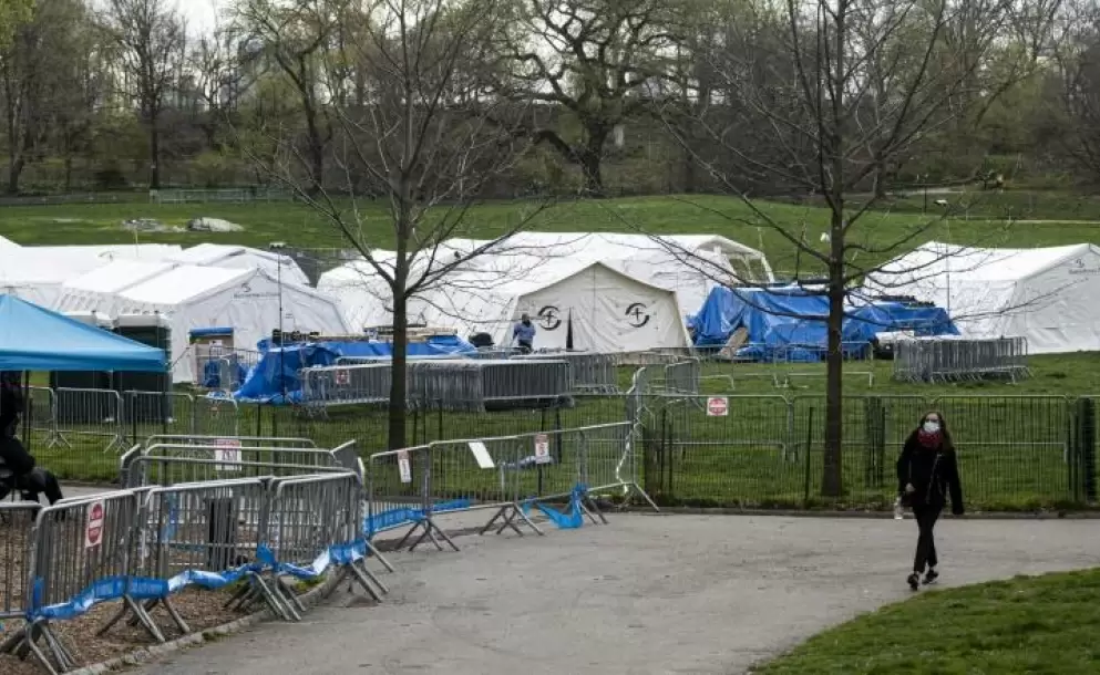 Hospital del Central Park cerrar ante cada en los casos de covid-19 en Nueva York