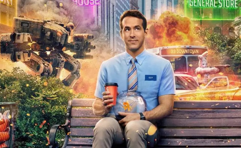 "Free Guy" se ubicó en el primer lugar de la taquilla de Estados Unidos y Canadá en su fin de semana de estreno