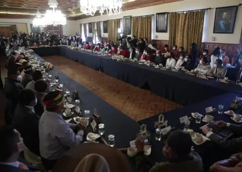 Lder de la Ecuarunari: "Muy desilusionados" de la voluntad del Sr. Presidente Guillermo Lasso