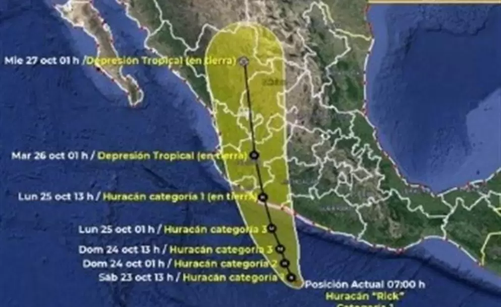 Mxico, en alerta por huracn Rick