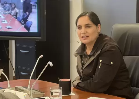 Asamble�sta Mireya Pazmi�o reconoce que se ha conformado una nueva mayor�a en la Asamblea Nacional para recuperar la institucionalidad del Legislativo