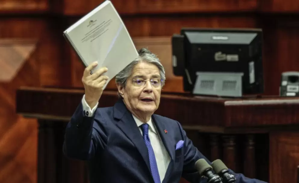 El presidente Guillermo  Lasso se defendi frente al pleno de la Asamblea Nacional
