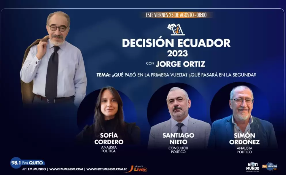 La sorpresa de Daniel Noboa en la segunda vuelta responde a una generacin que ve la poltica desde las personas y no desde lo tradicional, coinciden 