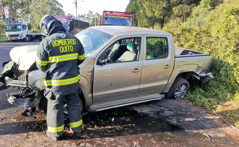 Accidente de trnsito en Quito.