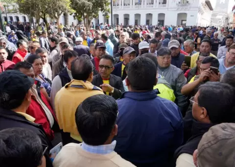 Taxistas convocaron a un nuevo plantn en Quito para este lunes, 12 de agosto