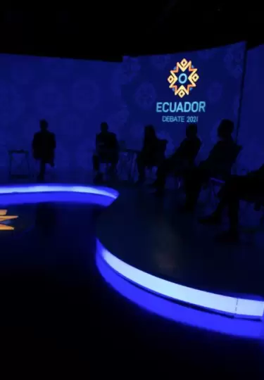 Imagen referencial del debate electoral.