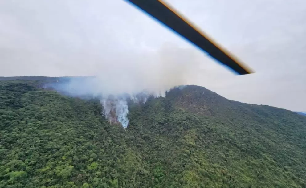 Siete incendios forestales se mantienen activos en Azuay; 6.700 hectáreas se han perdido en 2024, revela el Prefecto