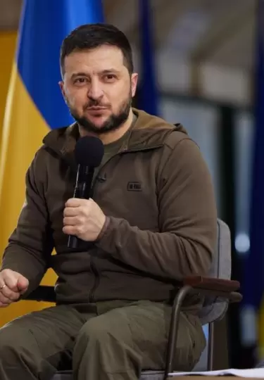 Volodimir Zelenski, presidente de Ucrania.
