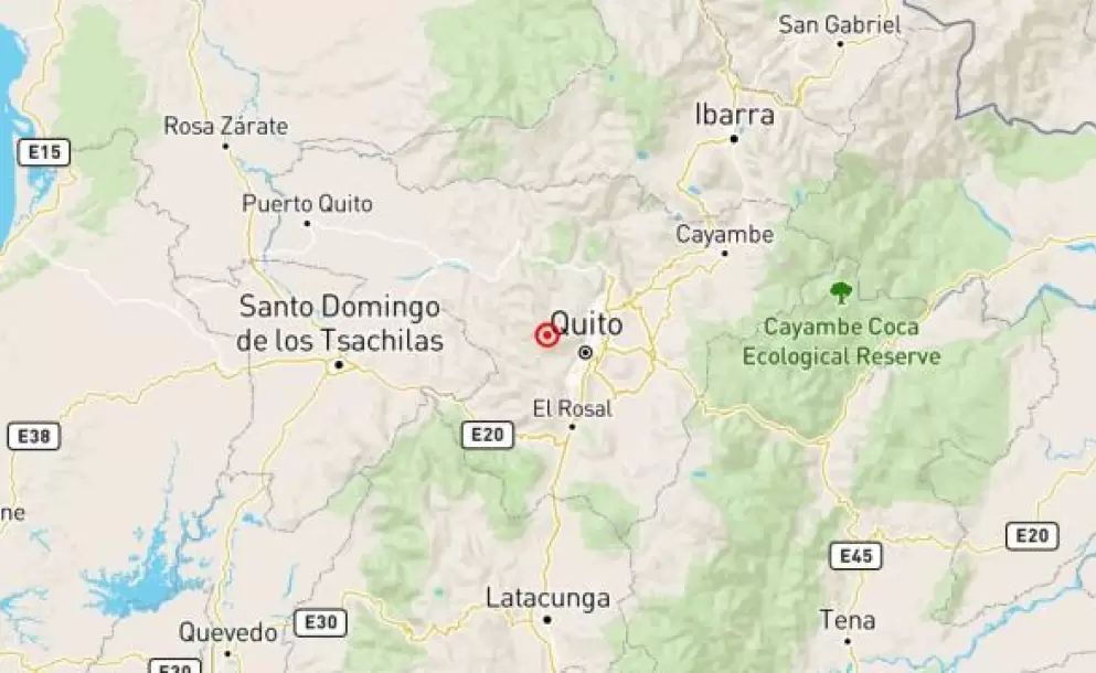Temblor sacude a Quito en la madrugada del 12 de abril