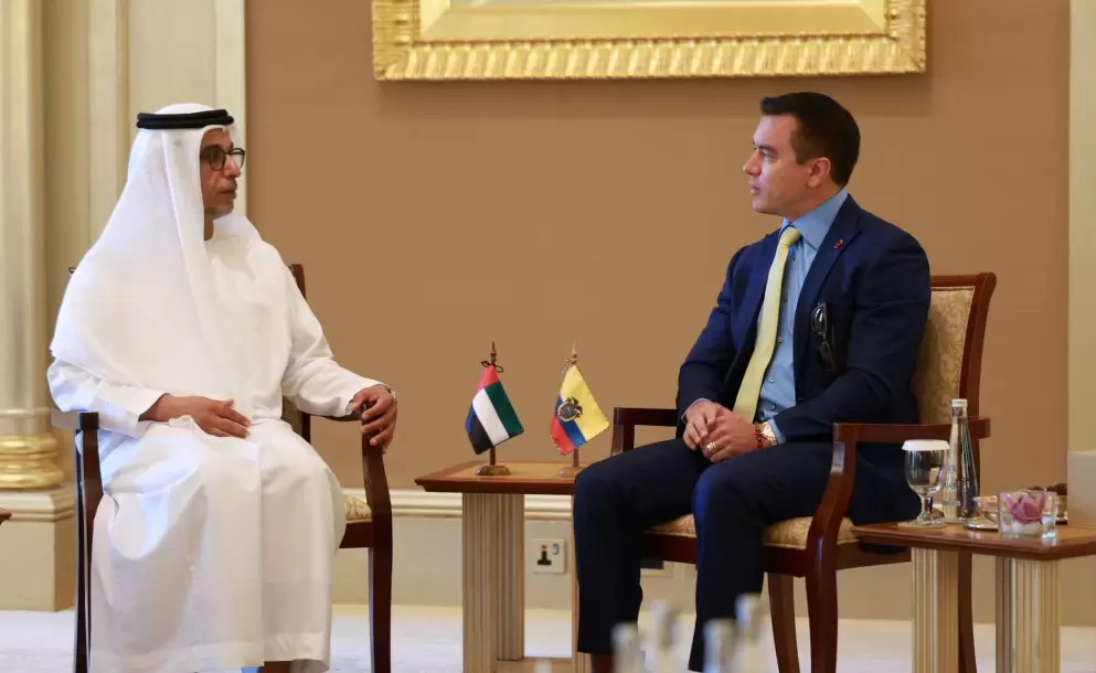 El presidente Daniel Noboa, mantuvo una reunn con representantes de Abu Dhabi Fund for Development.