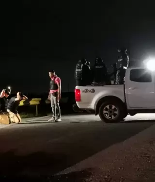 Reconstrucción de los hechos del caso Malvinas, en el peaje de la vía Durán-Tambo, la noche del 27 de abril de 2025.
