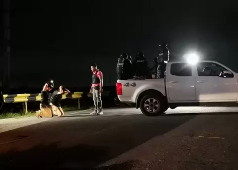 Reconstrucción de los hechos del caso Malvinas, en el peaje de la vía Durán-Tambo, la noche del 27 de abril de 2025.