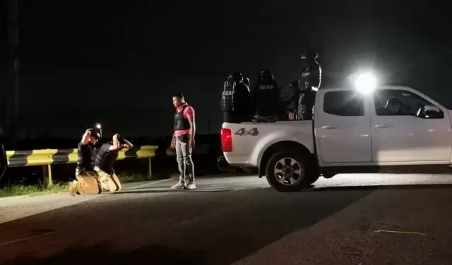 Reconstrucción de los hechos del caso Malvinas, en el peaje de la vía Durán-Tambo, la noche del 27 de abril de 2025.