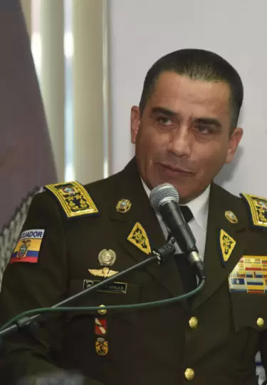 Pablo Dávila, comandante de la Policía Nacional.