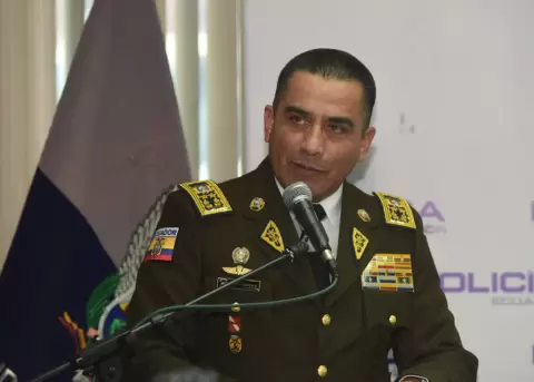 Pablo Dávila, comandante de la Policía Nacional.