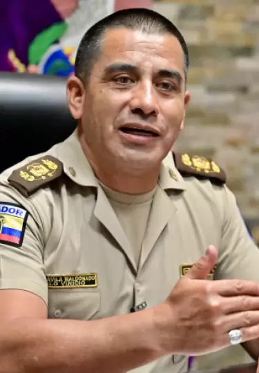 Pablo Dvila, comandante general de la Polica Nacional.