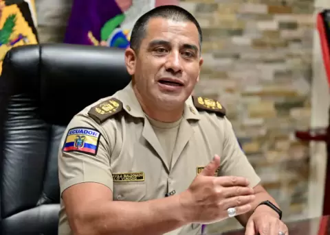 Pablo Dávila, comandante general de la Policía Nacional.
